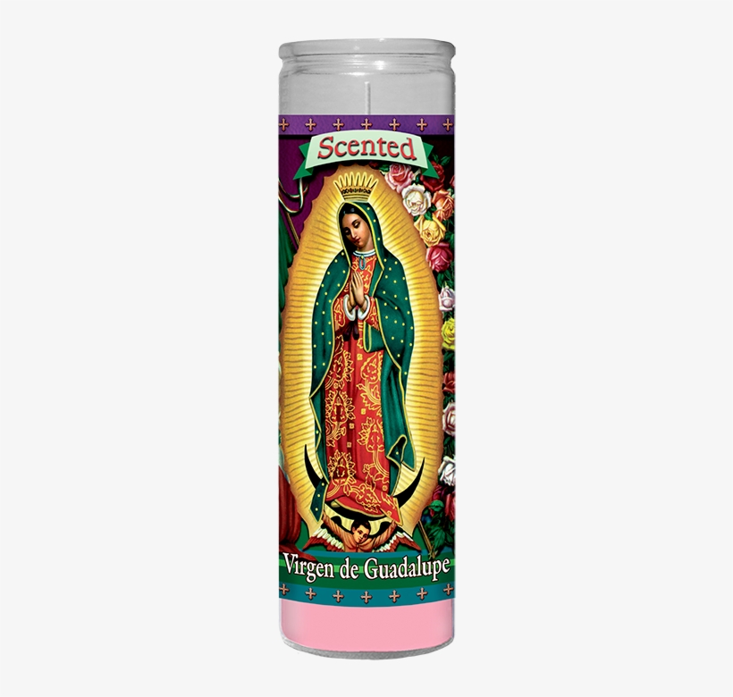 Virgen De Guadalupe - Maria De Guadalupe Candle, transparent png #3763136