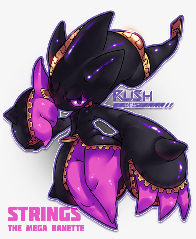 A Commission For Nny Of His Mega Banette, Strings I - Illustration, transparent png #3763515