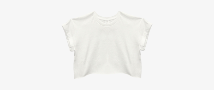 Cuff-sleeved Crop Tee - Sweater, transparent png #3763595