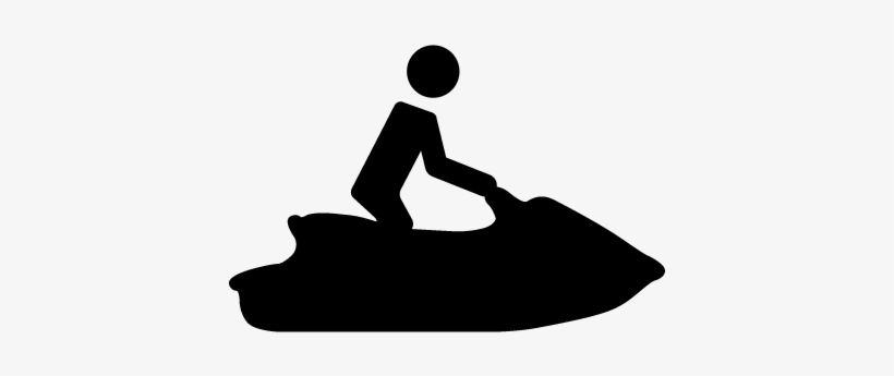 Jet Boating Sport Silhouette Vector - Jet Ski Silhouette Png, transparent png #3764334