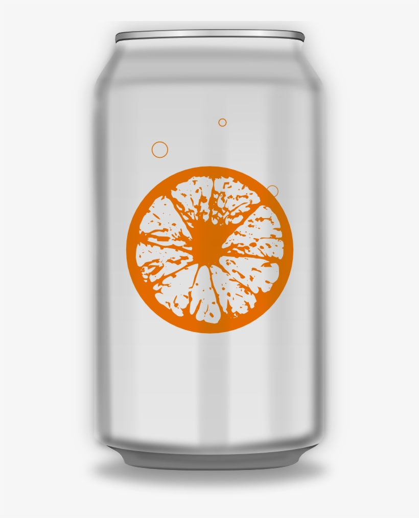 Free Orange Soda Can - Soda Clipart Orange, transparent png #3764853