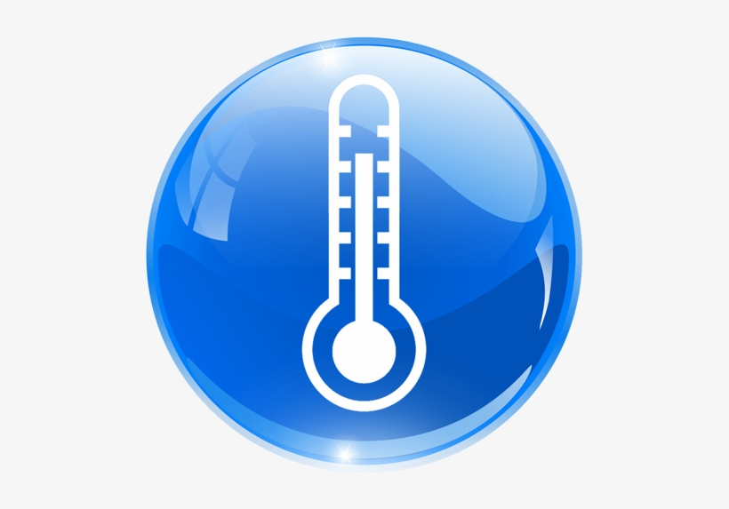 Free Icons Png - Termometro En Un Circulo, transparent png #3765048