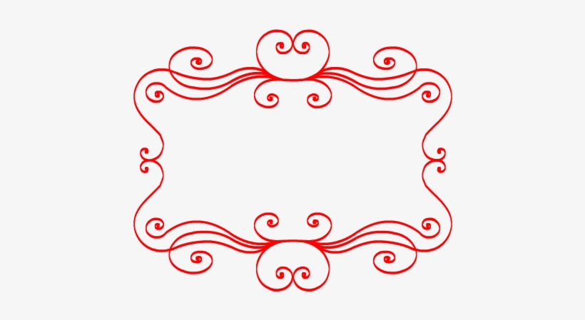 Swirl Frame With Ribbon Effect - Swirl Frame, transparent png #3765092