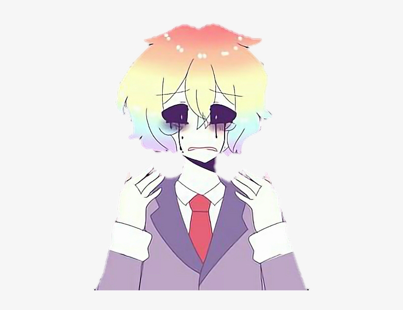 Mensad Creepy Mensad Boy Boycreepy Creep Chico Sad - Chico Anime Sad, transparent png #3766136