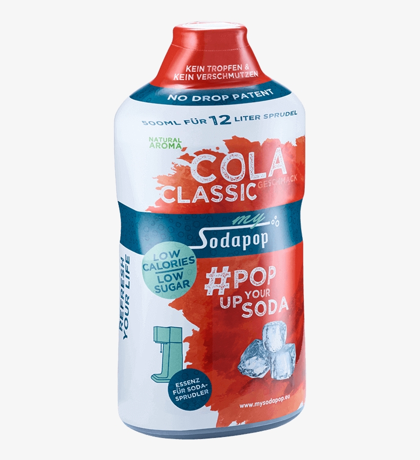 E403241 - Mysodapop Essence Cola, 500ml, Für 12 Liter, transparent png #3766138
