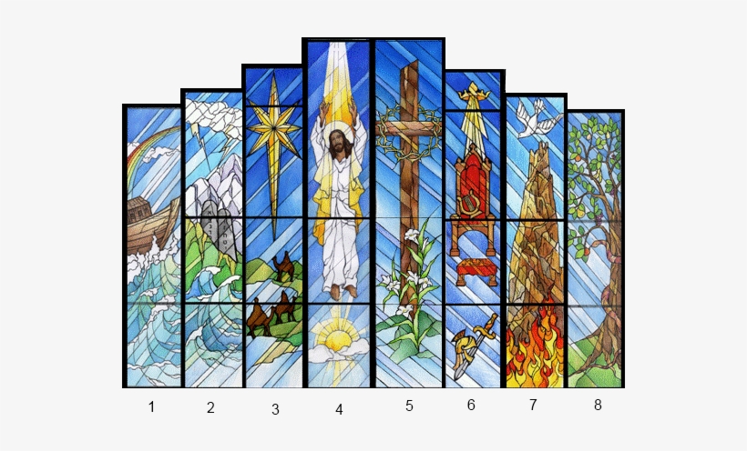 8-a - Stained Glass Windows Story, transparent png #3766502