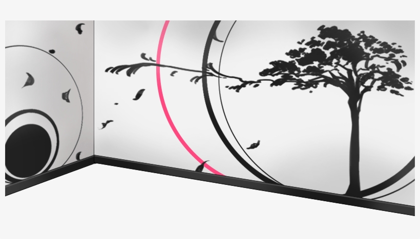 Winter Modern Art Wallpaper - Wallpaper, transparent png #3766681