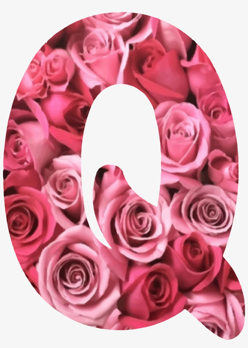 Flower Clipart Garden Roses Desktop Wallpaper Flower - Q Alphabet Love Flower, transparent png #3767188