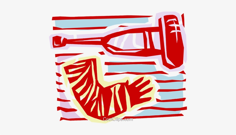 Broken Arm And Crutch Royalty Free Vector Clip Art, transparent png #3767462
