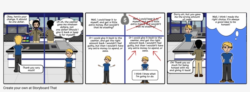 Honesty Vs Cashing In - Storyboard, transparent png #3768192