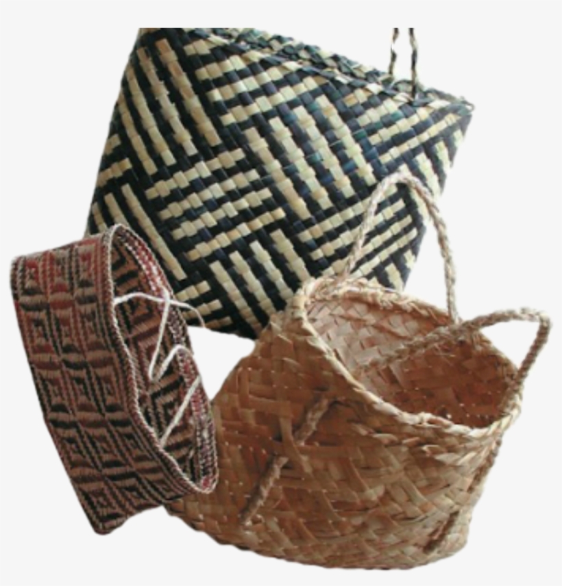 Kete Is The Māori Word For Carrying Basket - Maori Weaving Png, transparent png #3768312