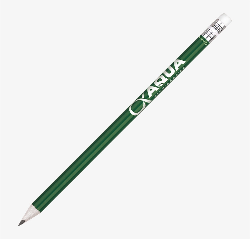 Recycled Paper Pencil- Green With Printing - Lightsaber Clip Art Transparent Background, transparent png #3768611