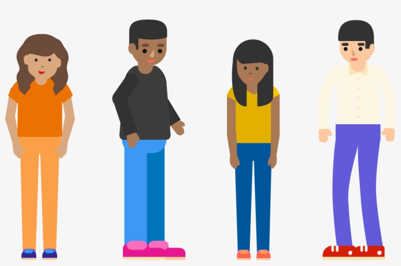 4 People Standing, transparent png #3768612