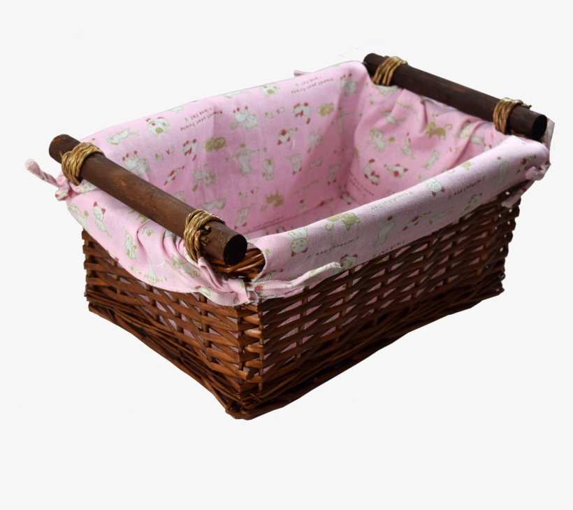 Baby Girl Wicker Basket - Basket, transparent png #3768738