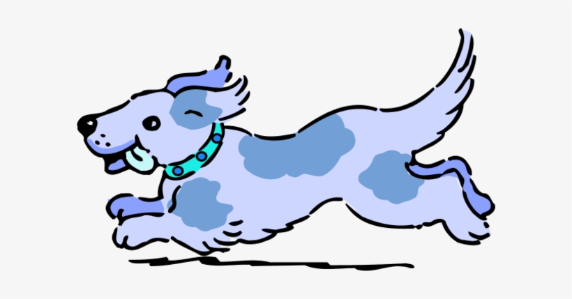 Dog Running Happy Cartoon - Dog Playing With A Ball Cartoon, transparent png #3768757