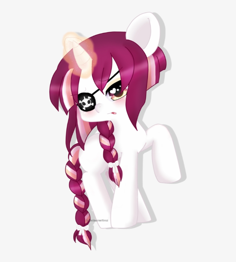 Bakacreationz, Blank Flank, Braid, Crossbones, Eyepatch, - Cartoon, transparent png #3769466
