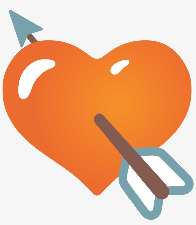 Open - Arrow Heart Emoji Android, transparent png #3769485