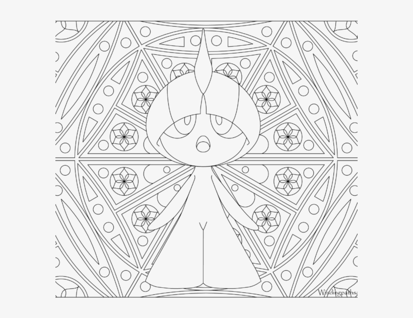 Adult Pokemon Coloring Page Ralts 280 - Adult Pokemon Color Page, transparent png #3769735