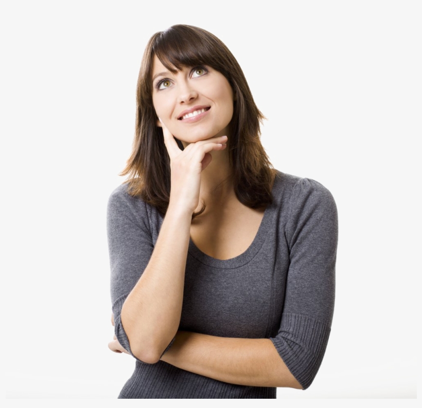 Thinking Woman Download Transparent Png Image - Talking Self, transparent png #3769951