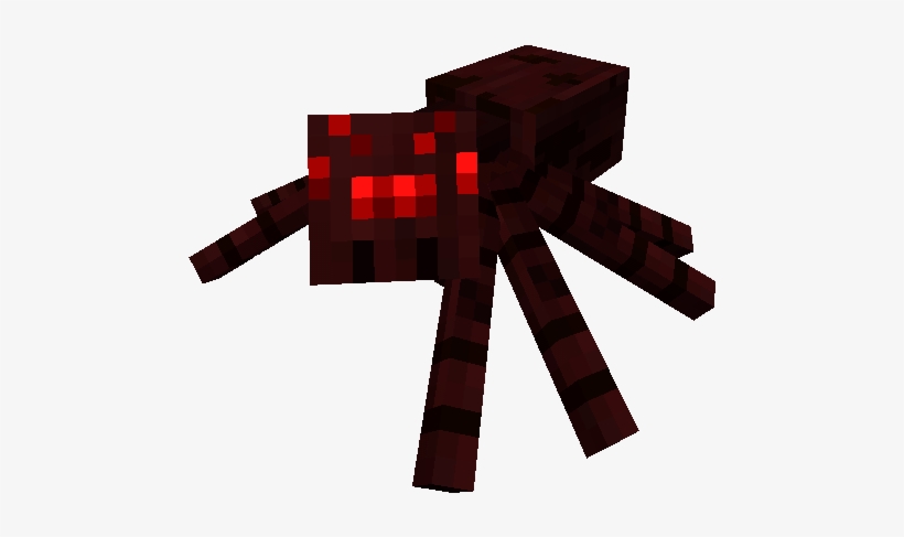 You Remember The Most Useless Sword Enchantment Of - Minecraft Nether Spider, transparent png #3770271