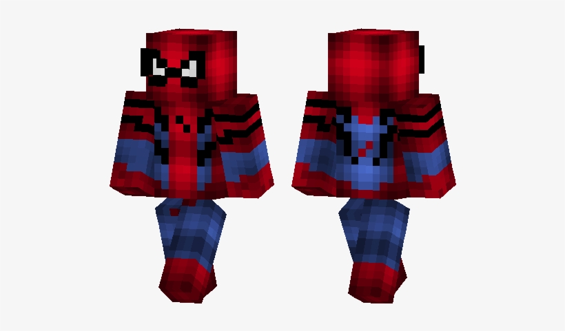 Spider Man Skin - Homem Aranha Minecraft Png, transparent png #3770323