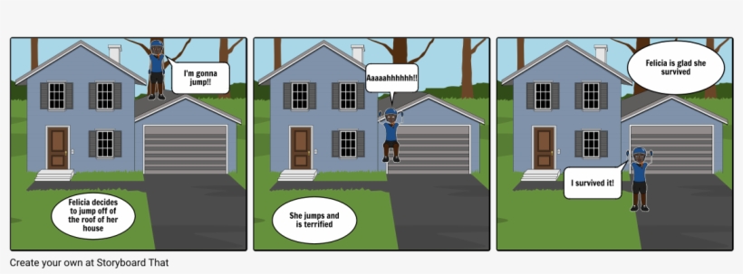 Felicia's Daring Jump - Cartoon, transparent png #3770720