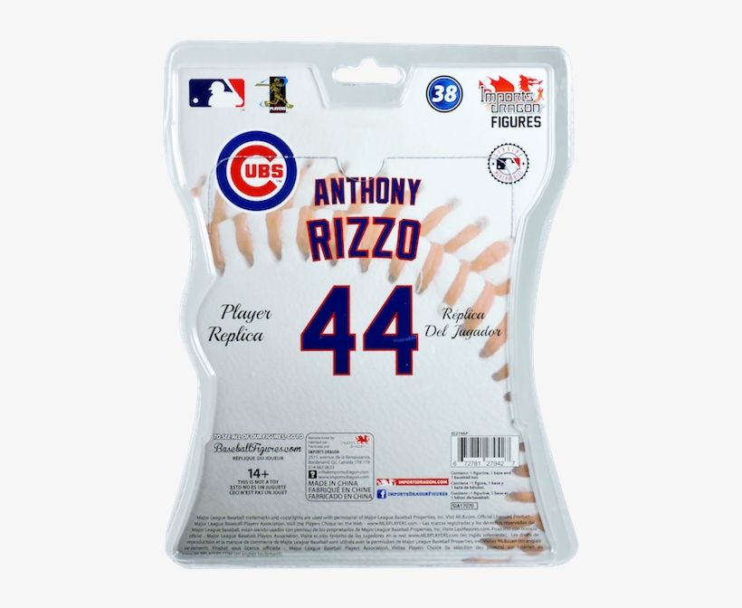 Chicago Cubs Anthony Rizzo White 2017 Men's Jersey, transparent png #3771539