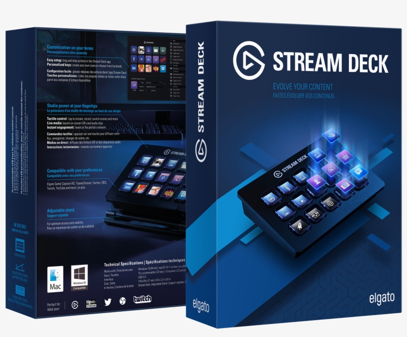 Hardware Review Elgato Stream Deck - Elgato Stream Deck Box, transparent png #3771849