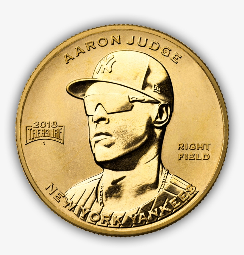Newyorkyankees Aaronjudge Gold Shadow - Baseball, transparent png #3772181