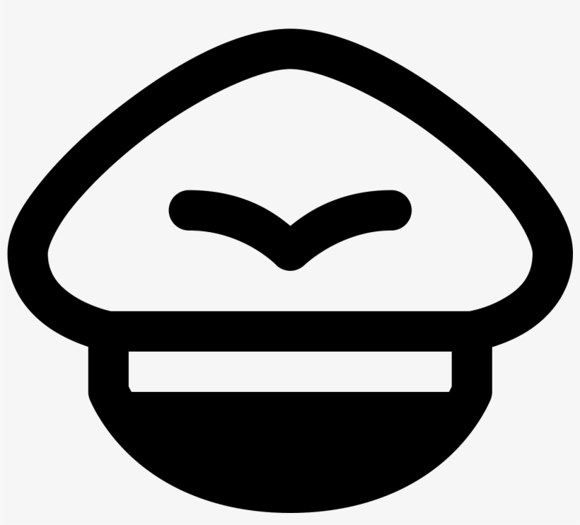 This Icon Shows An Air Pilots Hat - Casquette Pilot Png, transparent png #3772490