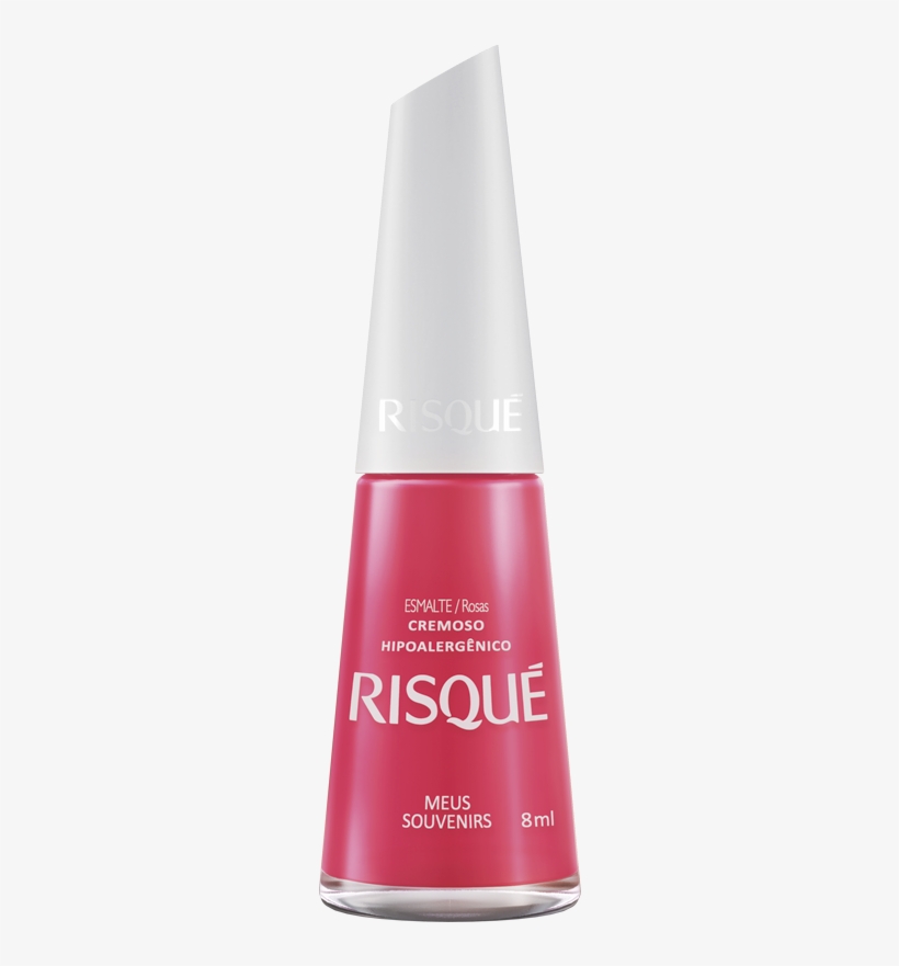 Esmalte Risque Rosa Cremoso Leo Mandou Flore - Risque, transparent png #3773162