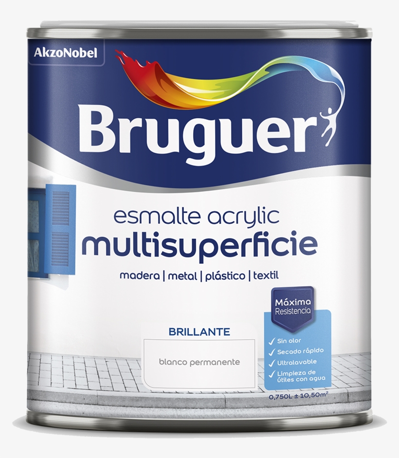 Esmalte Acrylic Multisuperficie Brillante - Bruguer Spongecake Beige Gloss Tile Paint 750ml, transparent png #3773661
