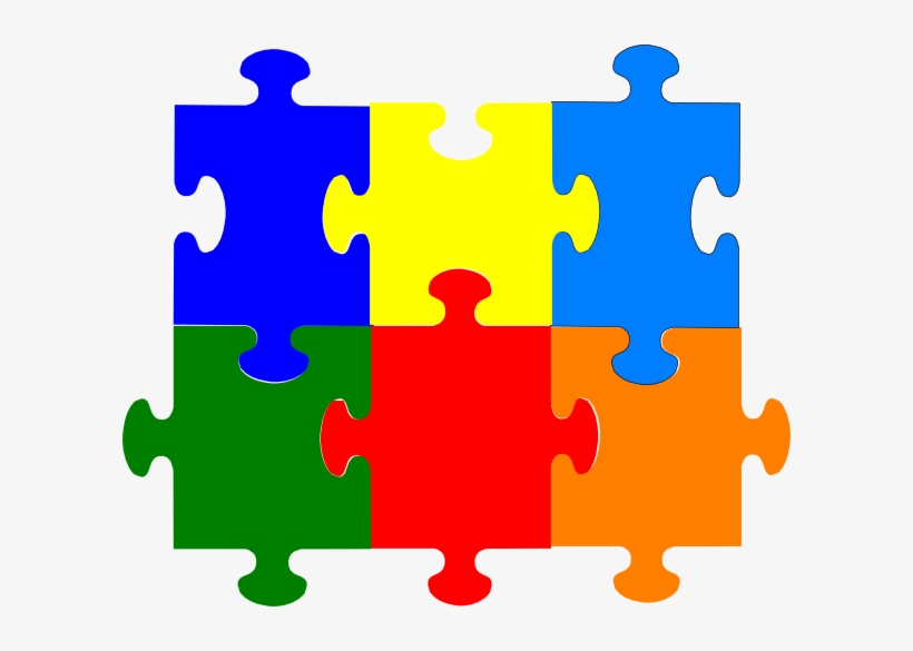 Jigsaw Puzzle Pieces Clip Art Picture Blank Puzzle Pieces Colored Free Transparent Png Download Pngkey