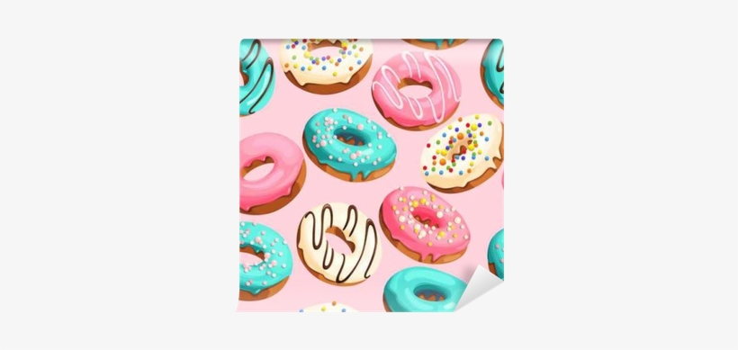 Fototapete Glazed Donuts Nahtlos • Pixers® Wir Leben, - Doughnut, transparent png #3773962