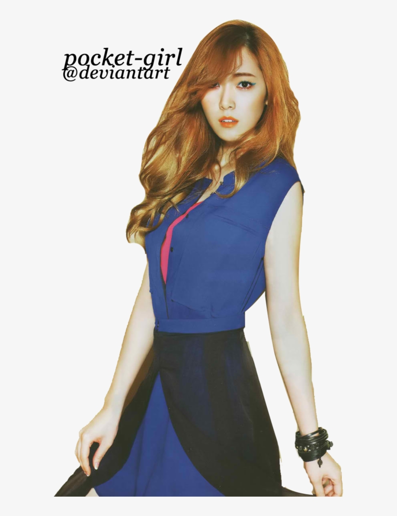 Jessica <3 I Want A Picture Of Your Bias Wearing Your - Jessica Jung Blue Dress, transparent png #3774009