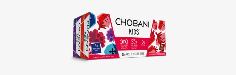 Chobani Kids Mixed Berry And Strawberry Greek Yogurt - Chobani Yogurt Tubes, transparent png #3774358