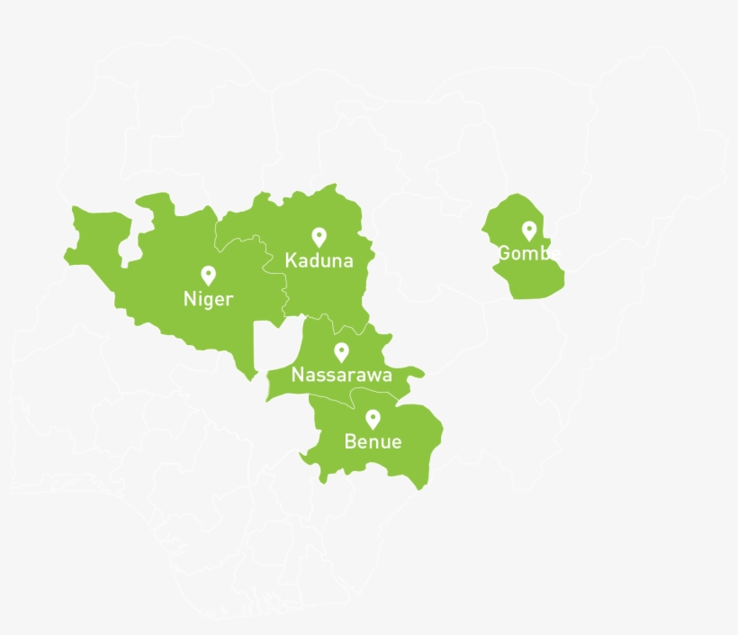 Nigeria Map Ginger - Nigeria, transparent png #3774386
