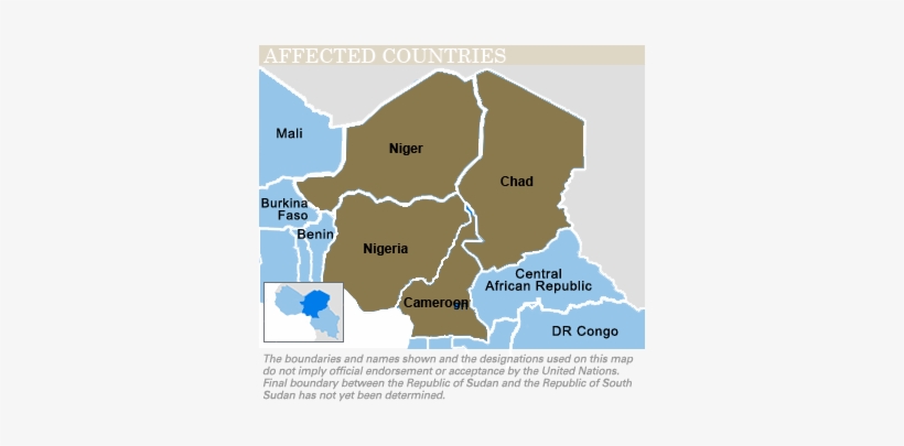 Countries Involved - Nigeria - Map, transparent png #3774555