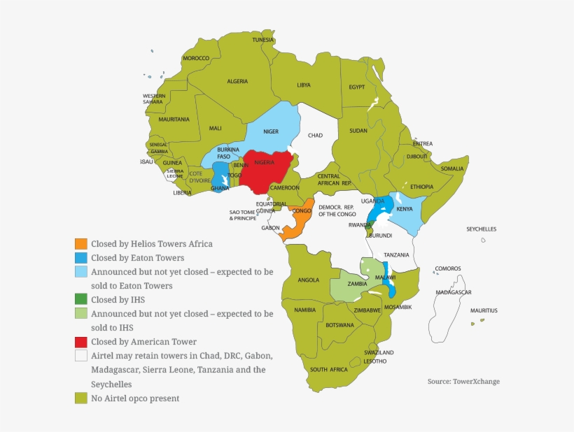 Airtel African Tower Sale - Nigeria Cell Phone Towers, transparent png #3774585