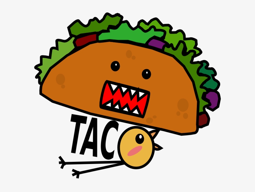 Taco Mae Chick Clip Art - Cartoon Tacos, transparent png #3774693