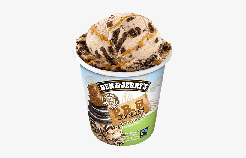 & Cookies Non-dairy Pint - Ben And Jerry's Pb And Cookies, transparent png #3774762