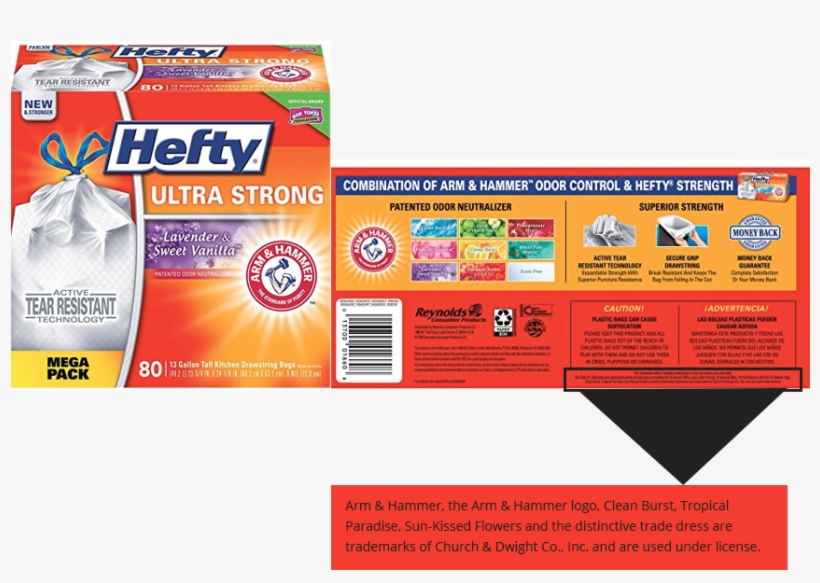 One Of The Most Interesting Licensors Is Sunkist Who - Hefty Ultra Strong Trash Bags (lavender Sweet Vanilla,, transparent png #3774764