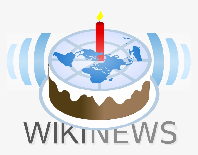Wikinews Logo En Cake - News, transparent png #3774803