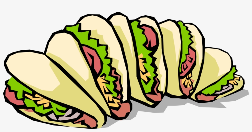 Vector Illustration Of Mexican Cuisine Taco Corn Or - Street Taco Clip Art, transparent png #3774960