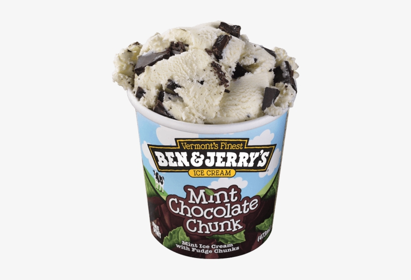 Mint Chocolate Chunk Detail - Ben Jerry Minter Wonderland, transparent png #3775055