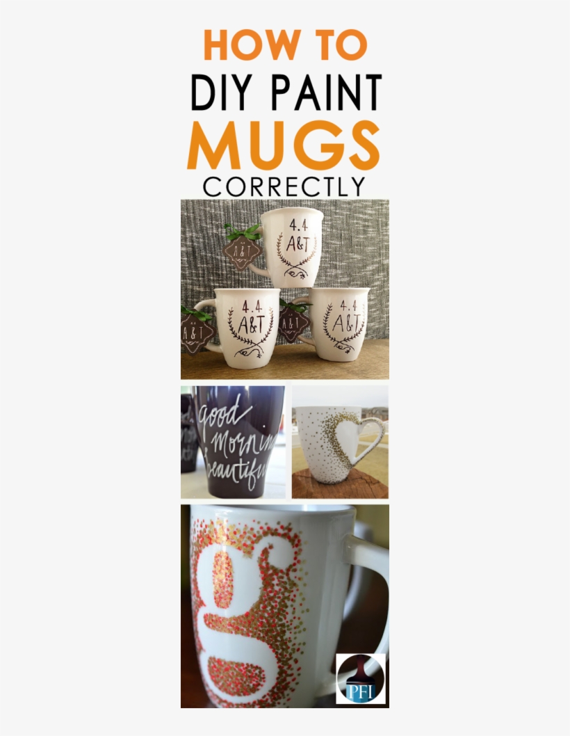 How To Diy Painted Mugs - Coffee Cup, transparent png #3775278