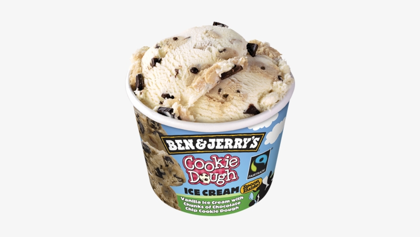 Ben & Jerry's Mini Cookie Dough Ice Cream Tub - Ben A Jerry's, transparent png #3775513
