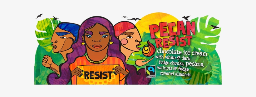 Image Via Ben & Jerry's - Ben And Jerry's Resist, transparent png #3775725