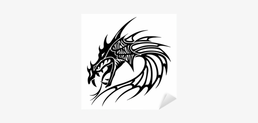 Tribal Dragon Head Logo, transparent png #3775858