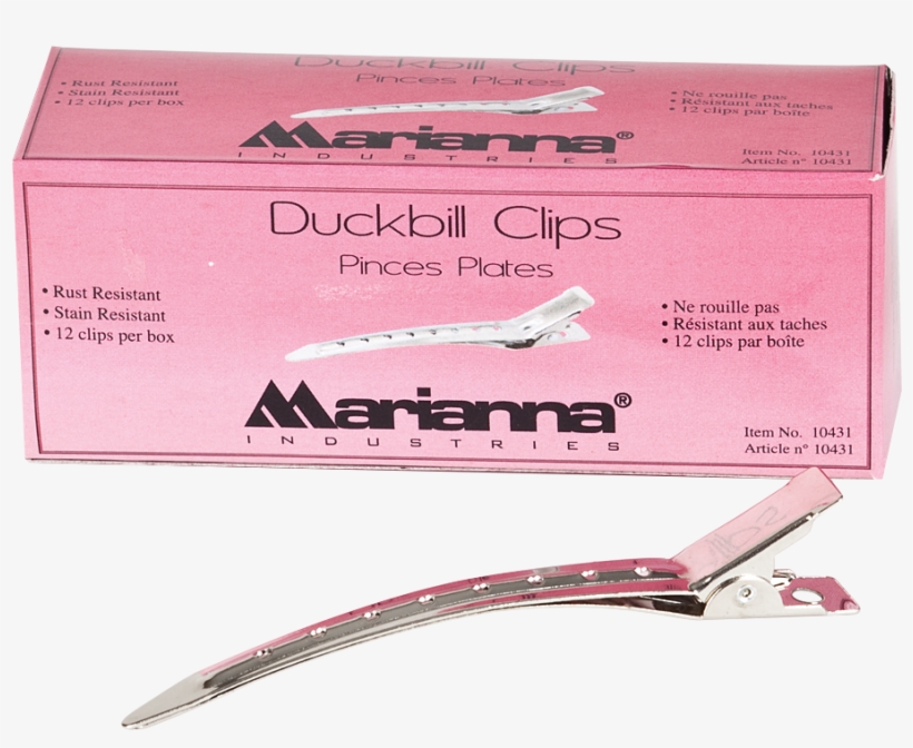 Duckbill Metal Clips - Marianna Beauty Accessories Marianna: Duckbill Metal, transparent png #3776098